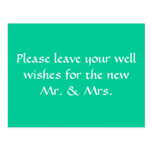 wishing well sign postcards