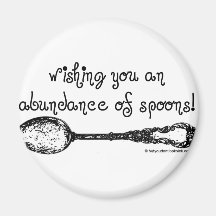 Wishing You an Abundance of Spoons Fridge Magnet