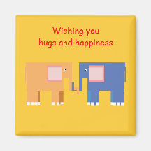 wishing you happiness refrigerator magnet