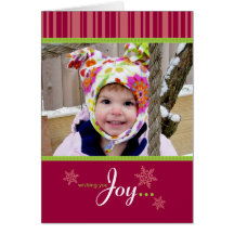 Wishing You Joy Holiday Photo Card