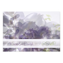 Wisteria Whisper/Wedding or All-Occasion RSVP Custom Invite