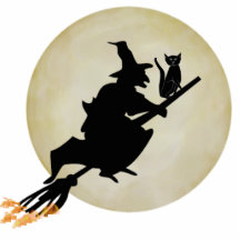 Witch and Cat Photo Cut Out