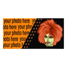 witch club photo card template