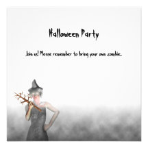 Witch - Halloween Party Invitation