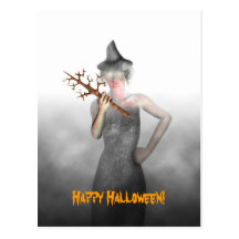 Witch - Halloween Postcard