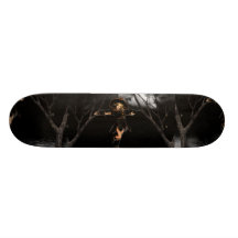 Witch on a Toad Stool Skateboard