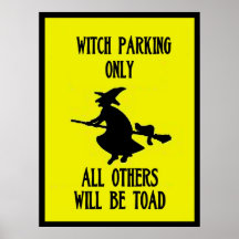 Witch Parking Posters
