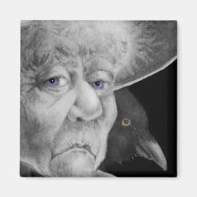 Witch w/ Crow Magnet