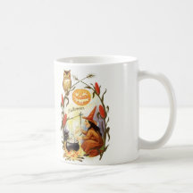 Witches Brew Vintage Halloween Mugs