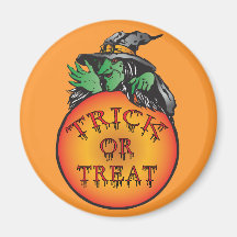 Witches Halloween Ball Fridge Magnets