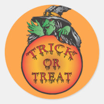 Witches Halloween Ball Stickers