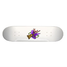 witches hat & broom custom skate board