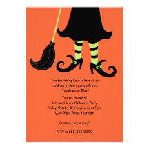 Witching Hour Halloween Party Invitation