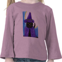 Witchy Black Cat Longsleeve Shirt