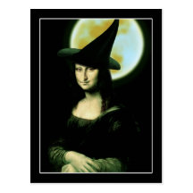 Witchy Woman  Mona Lisa Post Card