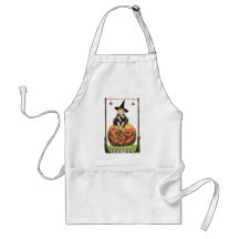 Witchy Woman Vintage Halloween Aprons