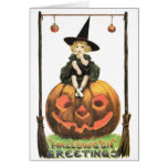 Witchy Woman Vintage Halloween Card