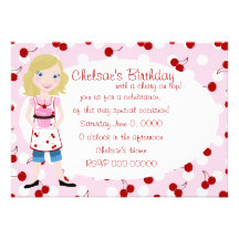 With a Cherry On Top Custom Invites