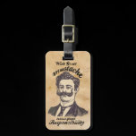 With great moustache, comes great responsibility luggage tags