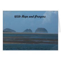 with hope and prayers greeting card
