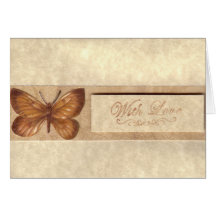 With Love Butterfly Card