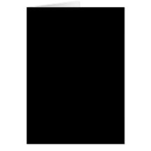 With Nothing On It Except Colour - Black Greeting Card