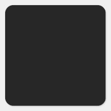 With Nothing On It Except Colour - Black Square Sticker