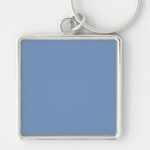 With Nothing On It Except Colour - Blue Grey Keychains