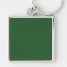 With Nothing On It Except Colour - Forest Green Keychain