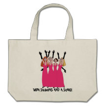 With Sequins and  Song! Tote Bag