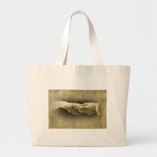 With this Ring, Romantic Vintage Wedding Love Canvas Bag