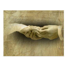 With this Ring, Romantic Vintage Wedding Love Post Card