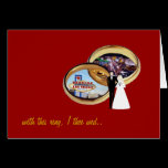 with this ring, Wedding in Las Vegas Card cards