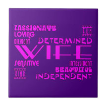 Wives Wedding Anniversary Birthday Party Qualities Ceramic Tile