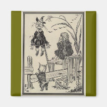 Wizard of Oz Dorothy and the Scarecrow Fridge Magnets
