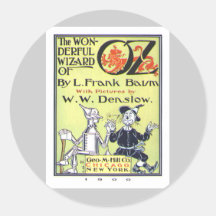 Wizard of Oz Round Stickers