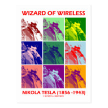 Wizard Of Wireless (Nikola Tesla Nine Pictures) Post Card