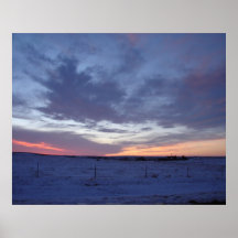 WKS Images "Winter Sundown" Poster