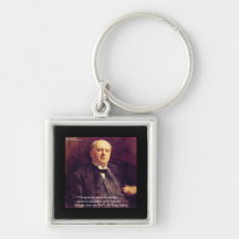 Wm James "Curing Stress" Wisdom Quote Gifts Keychains