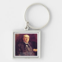Wm James "Life Worth Living" Wisdom Quote Gifts Keychain