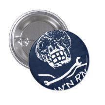 W'nR'n Blue about you Skull button