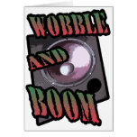wobble and boom Dubstep Greeting Card