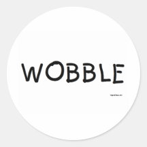 Wobble Round Sticker