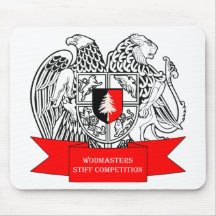 WODMasters Stiff Competition Coat of Arms Mouse Pad