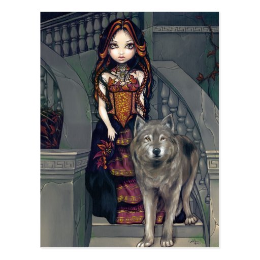 "Wolf Countess" Postcard