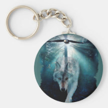 WOLF & EAGLE Wildlife Series Key Chains