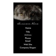 WOLF EYES Wildlife Supporter Business Card