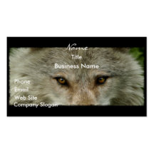 WOLF EYES Wildlife Supporter Business Card