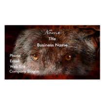 WOLF EYES Wildlife Supporter Business Card