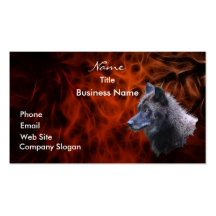 WOLF HEAD Business Card or Profile Card